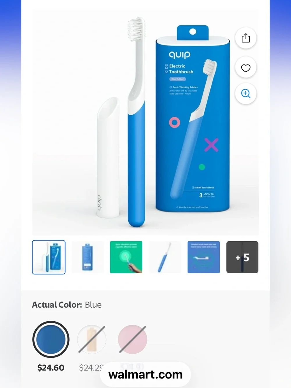 quip Kids Electric Toothbrush - Blue